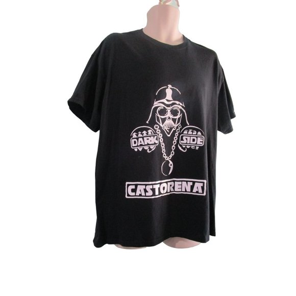 Darth Vader Dark Side Castorena T Shirt XL Gildan Cotton Made in Nicaragua EUC - Picture 5 of 9